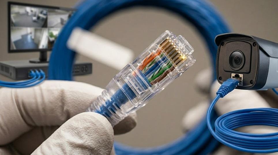 Conector RJ45 para CFTV