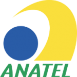Logotipo da Anatel, indicando a homologação dos cabos telefônicos Coopersalto pela agência.